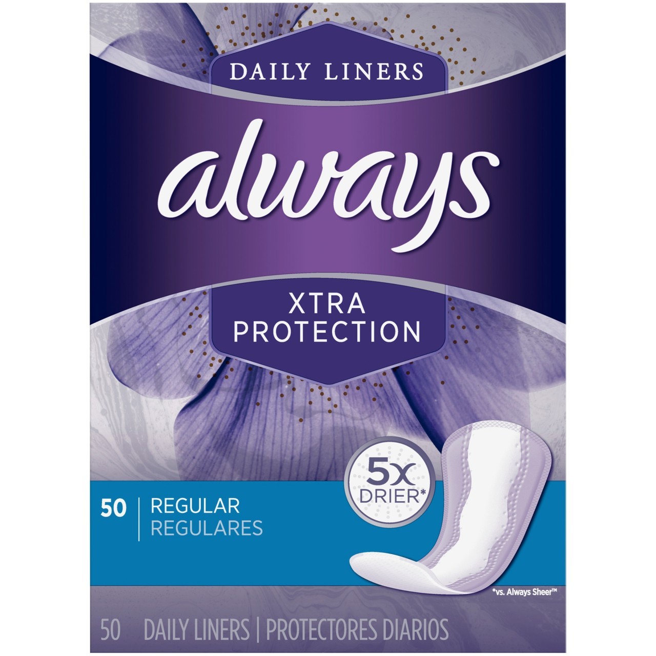 ALWAYS DAILY LINERS REGULAR 50s