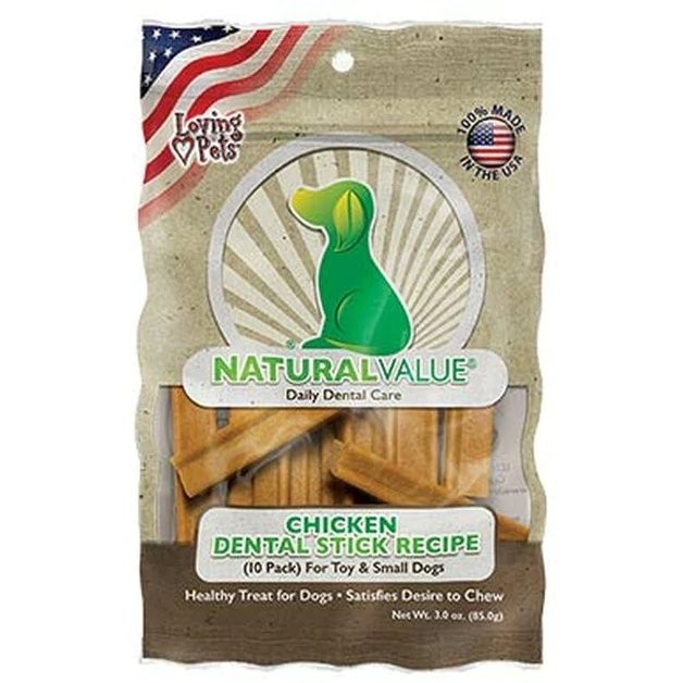 LOVING PETS DENTAL STICKS CHICKEN 3oz
