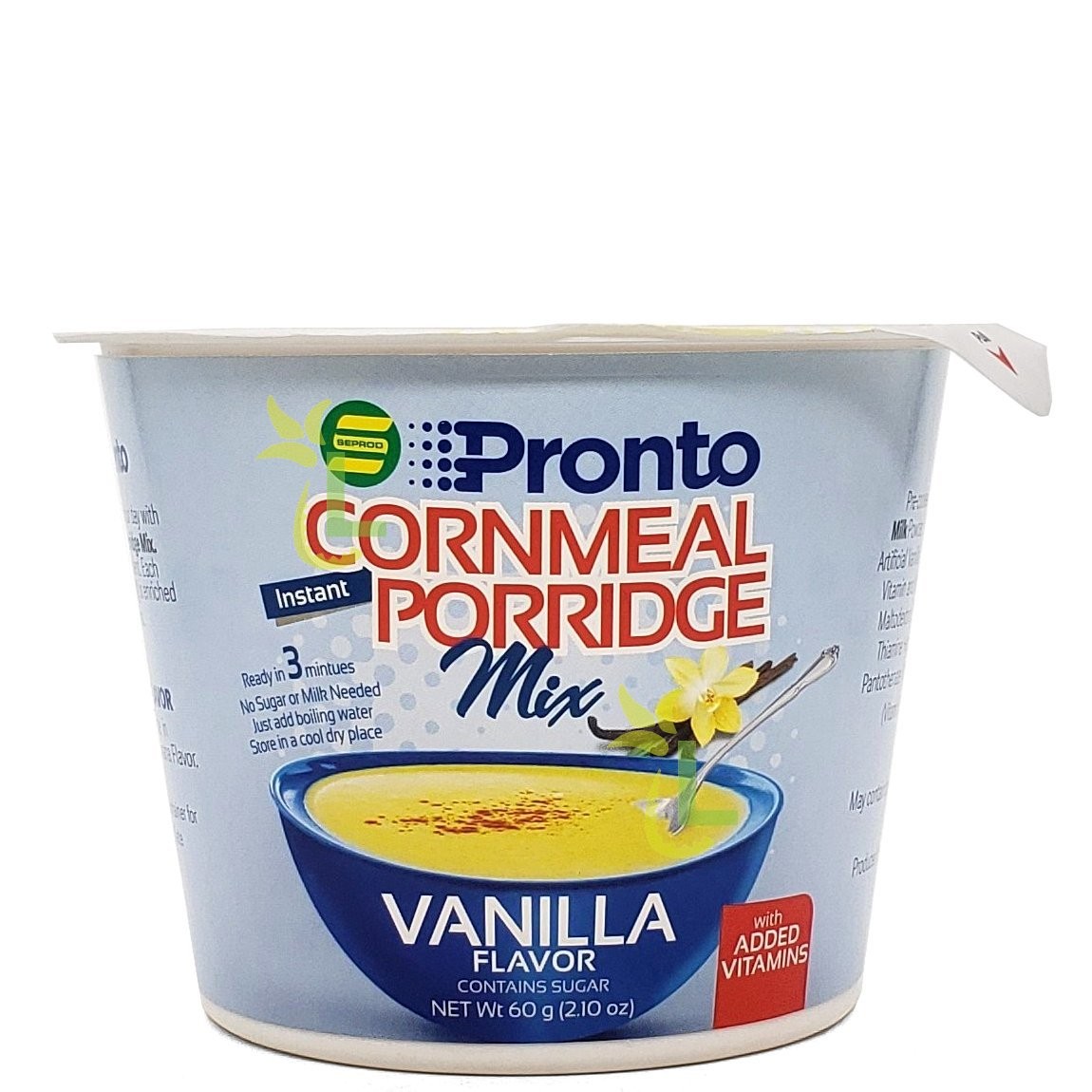 PRONTO INST CORNMEAL PORRIDGE VAN 60g