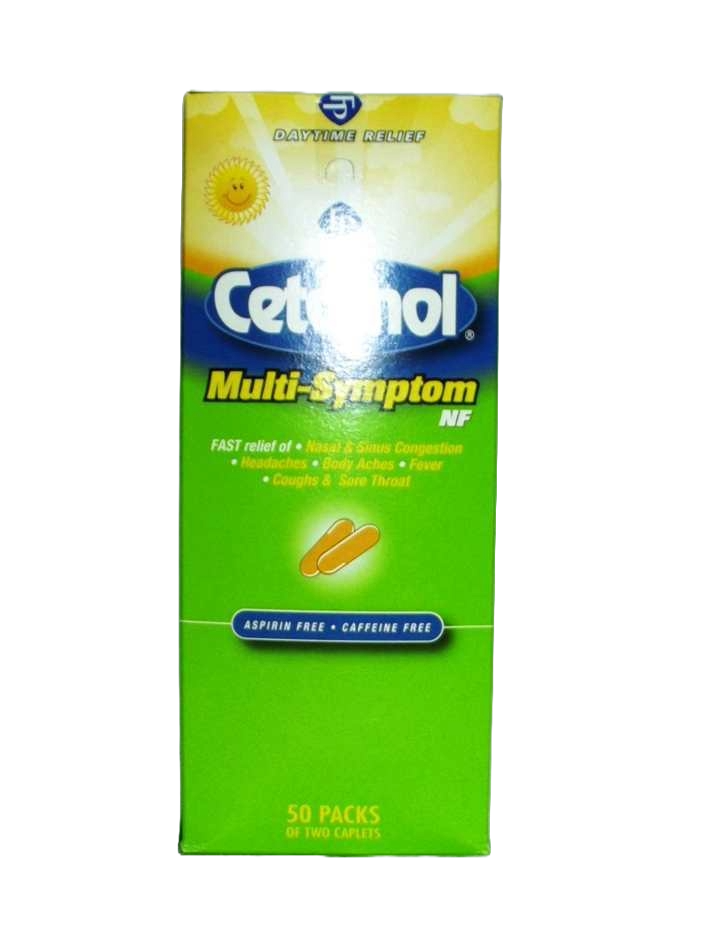 CETAMOL M/SYMPTON D/TIME RELIEF 50X2