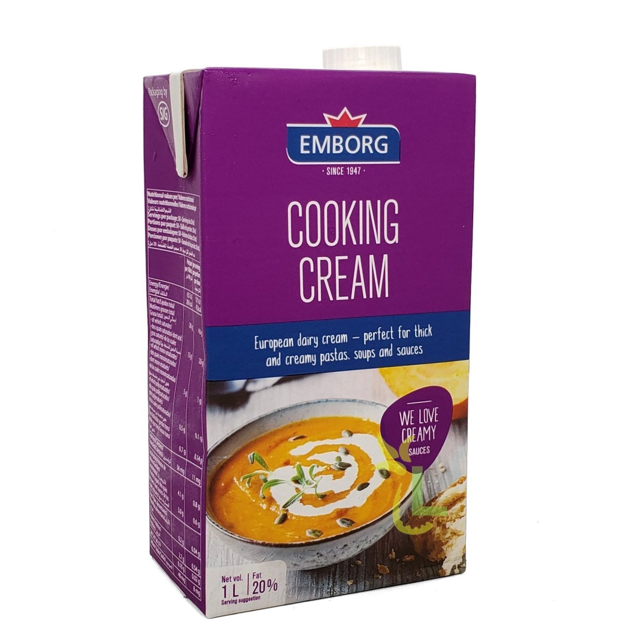 EMBORG COOKING CREAM 1L