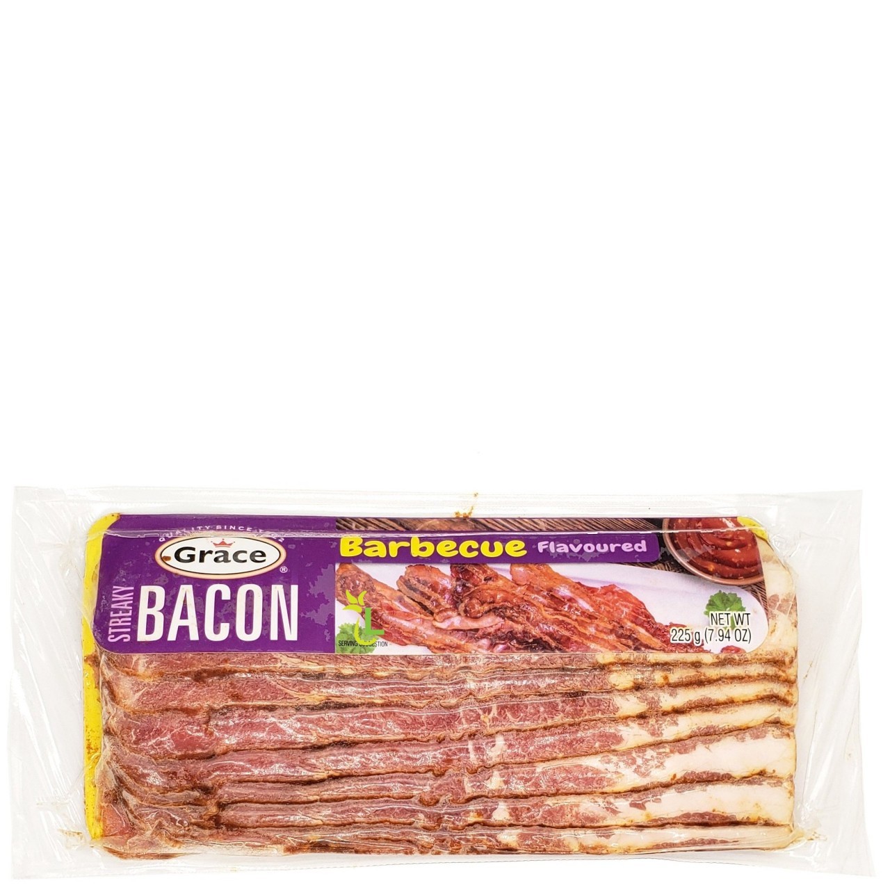 GRACE STREAKY BBQ BACON 225g