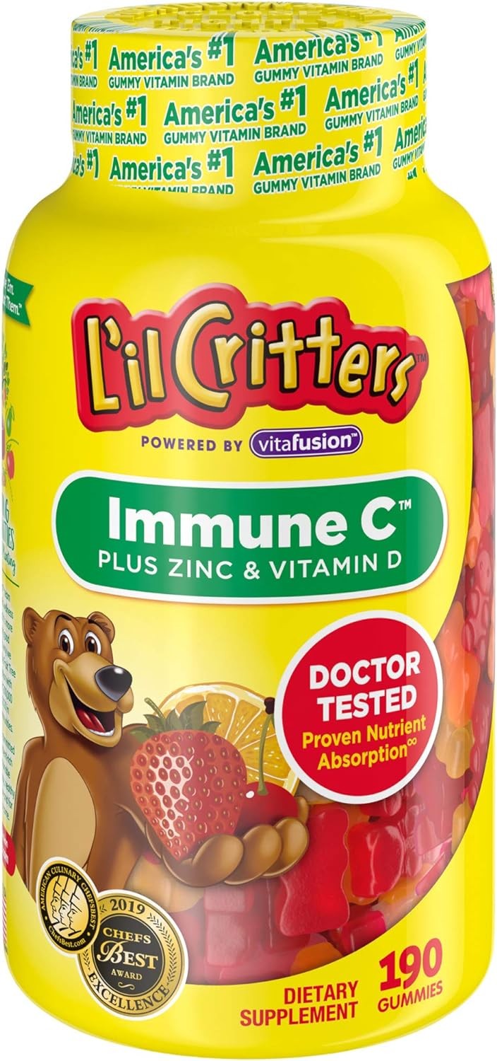 L'il Critters Immune C Plus Zinc and Echinacea, 190 Count