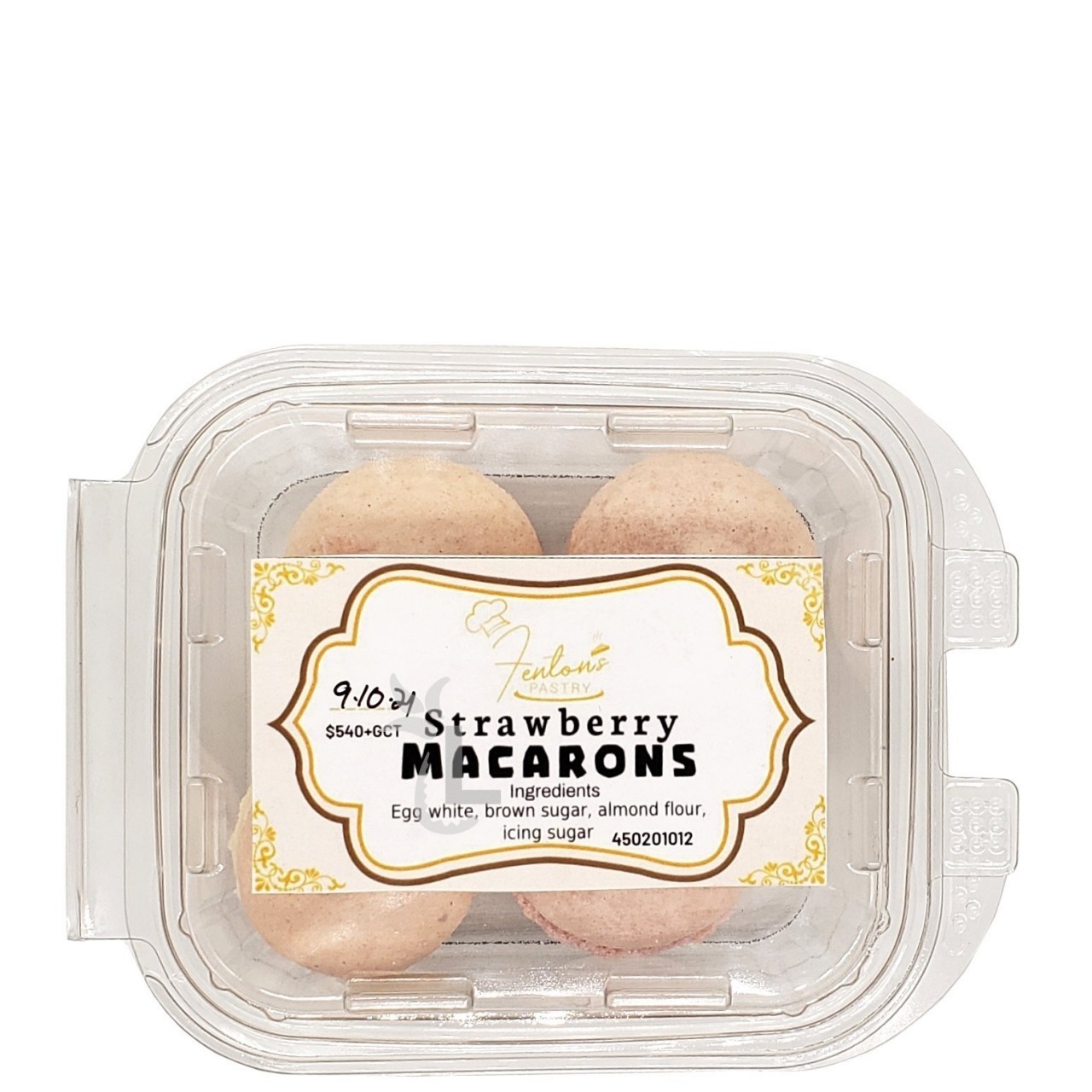 FENTONS MACAROONS STRAWBERRY 4ct