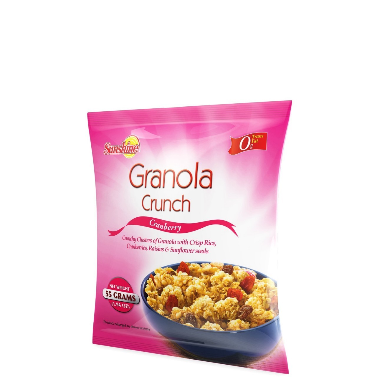 SUNSHINE GRANOLA CRUNCH CRANBERRY 55g