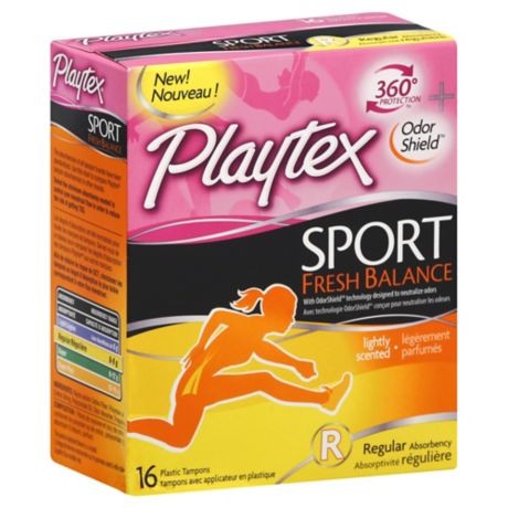 PLAYTEX TAMPON SPORT BALANCE REG 16s