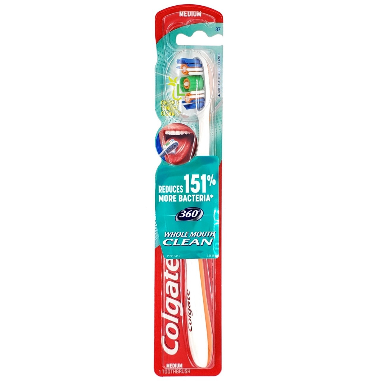 COLGATE T/BRUSH 360 MEDIUM 1ct