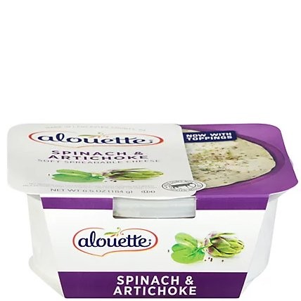 ALOUETTE CRM CH SPINACH ARTICHOKE 6.5oz