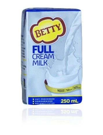 BETTY UHT FULL CREAM MILK 250ML