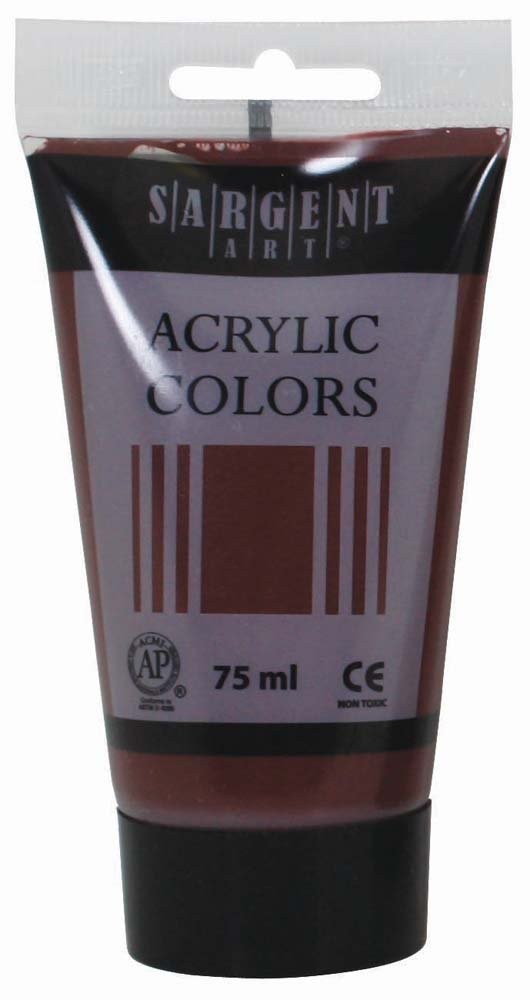 Sargent Art 23-0268 75Ml Tube Acrylic Paint, Burnt Umber