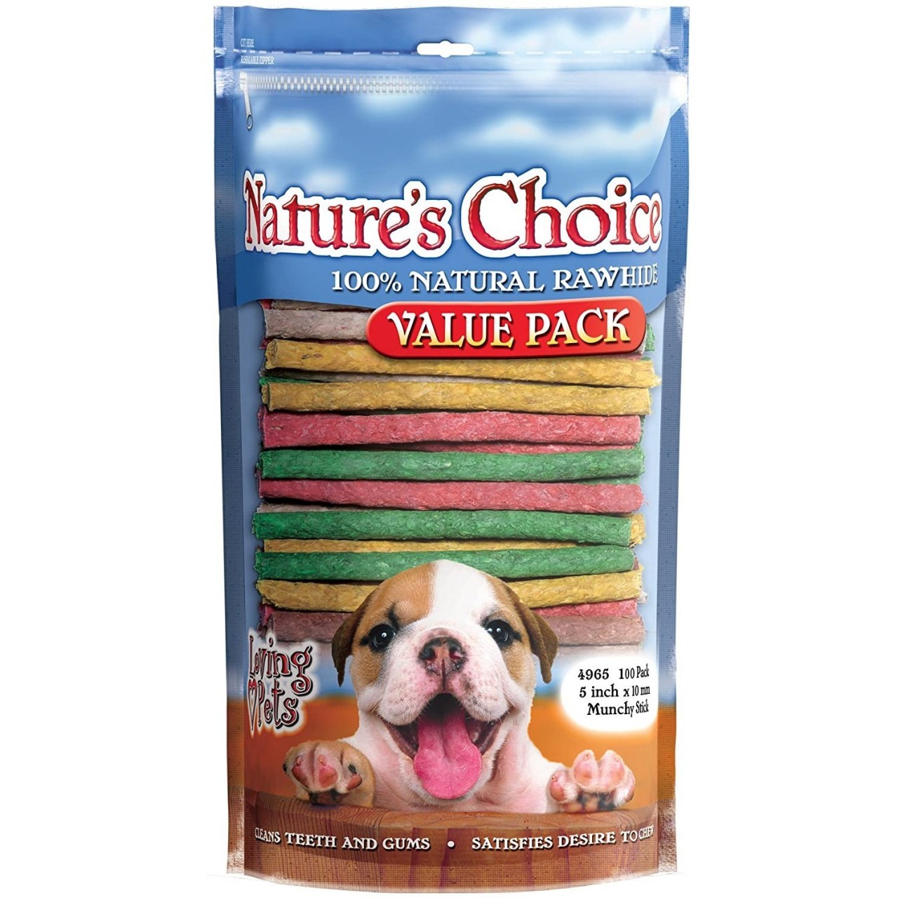 NATURES CHOICE RAWHIDE CHEW TREATS 100ct