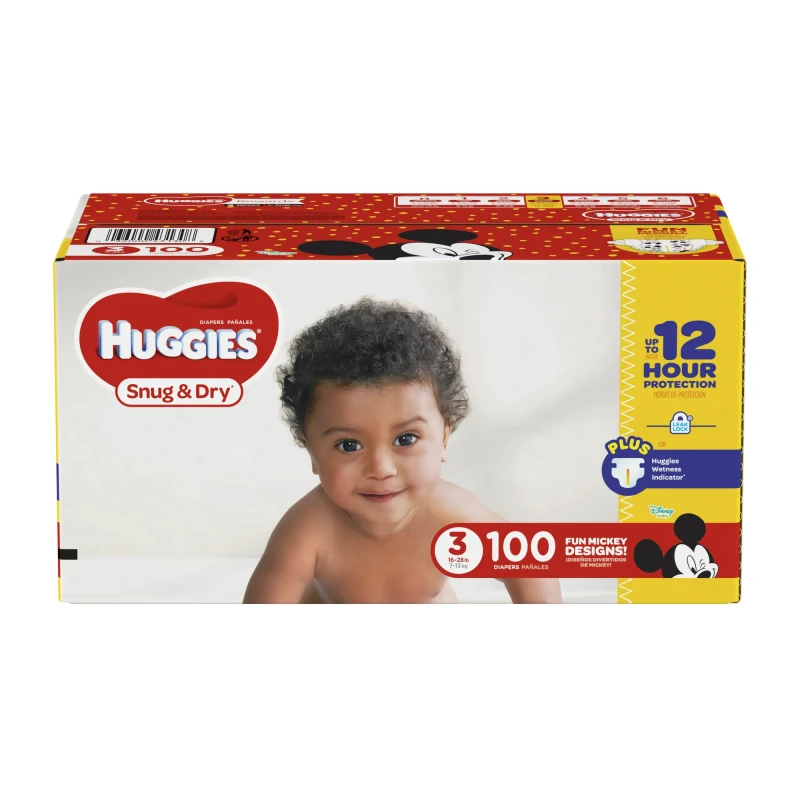 Huggies Snug & Dry Size 3 Diapers 100