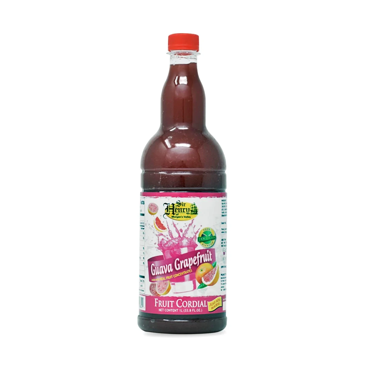 SIR HENRY FRUIT CORDIAL GUAVA GRAPFRUIT 1LT
