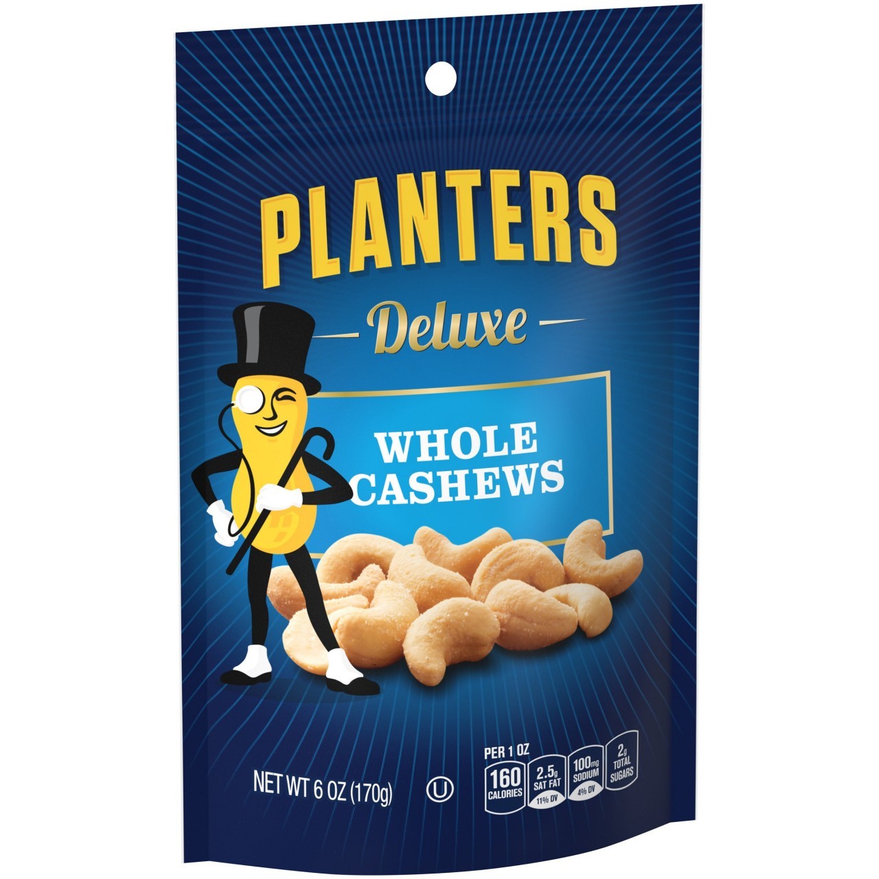 PLANTERS CASHEWS WHOLE 6oz
