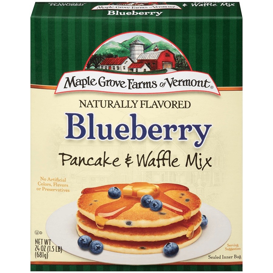 MAPLE GROVE PANCAKE MIX BLUEBERRY 24oz