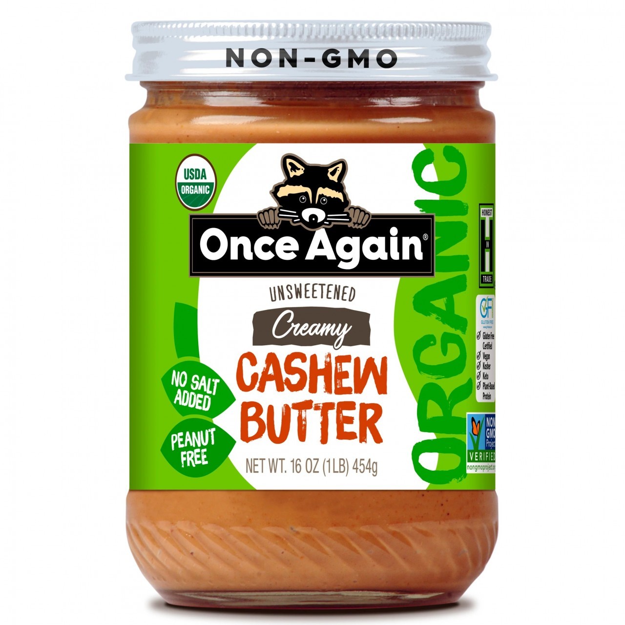 ONCE CASHEW BUTTER ORGANIC 16oz