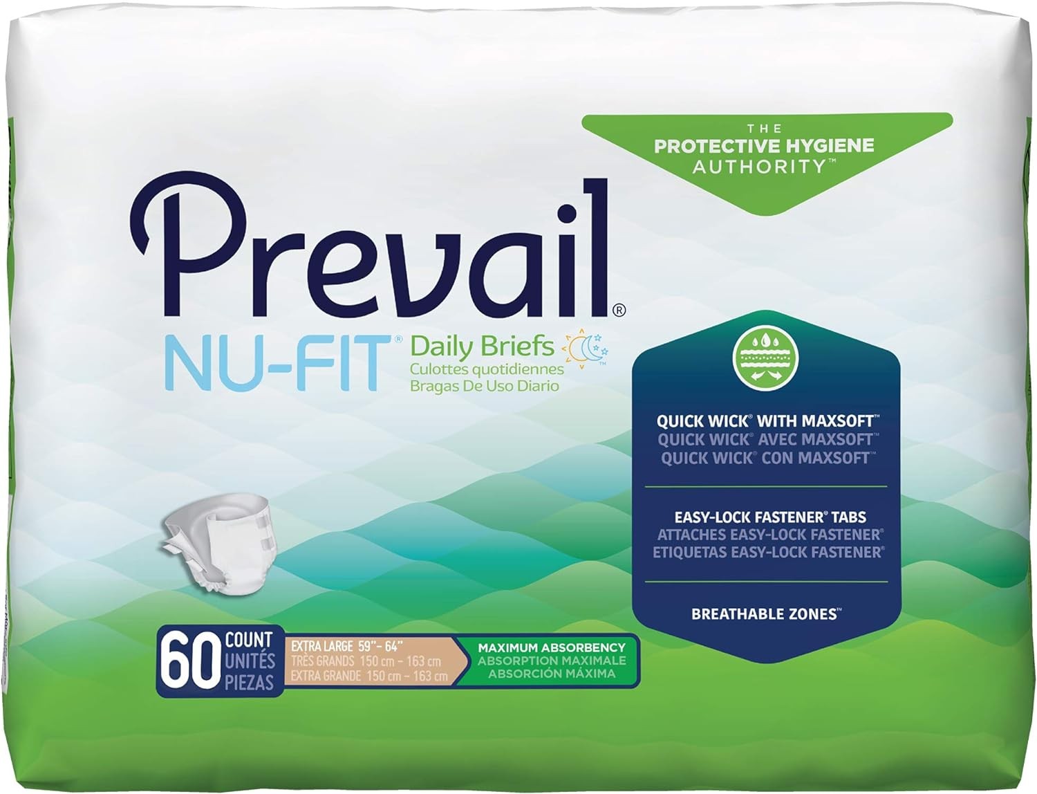 Prevail Nufit Adult Brief X/L