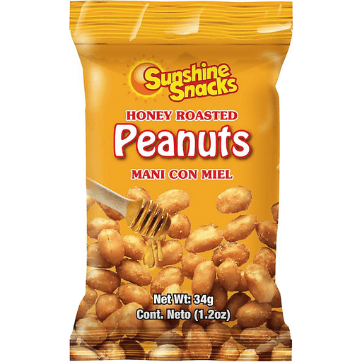 SUNSHINE SNACKS PEANUT MANI HONEY ROASTED 32G