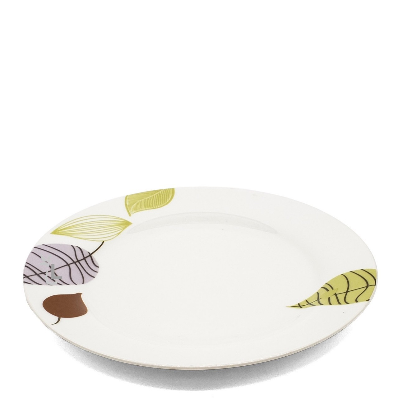 BIG HOME PLATE PORCELAIN LEAF 9in