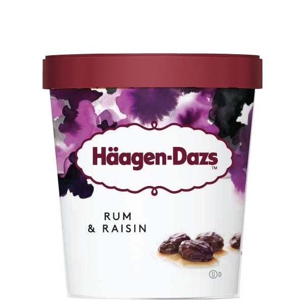 HAAGEN DAZS RUM RAISIN 473ml