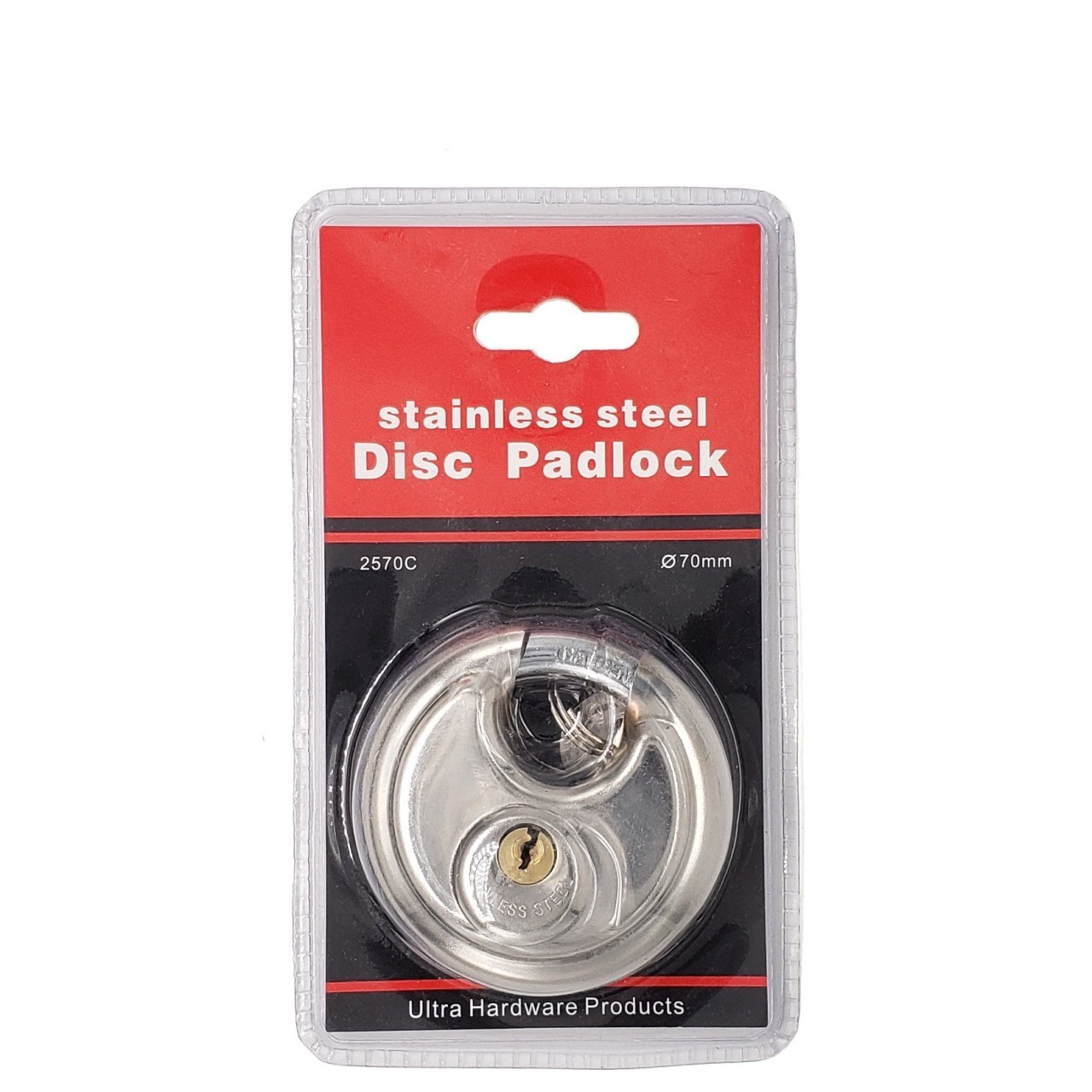 ULTRA PADLOCK STAINLESS STEEL DISC 70mm