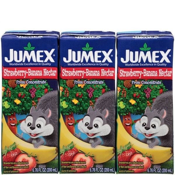 JUMEX NECTAR STRAWBERRY BANANA 3x6.7oz