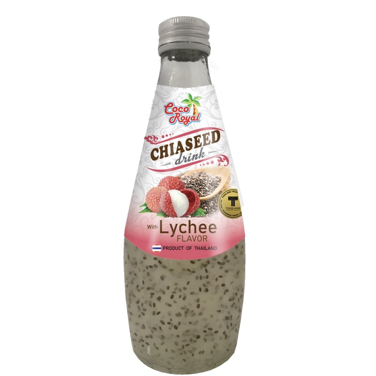 COCO ROYAL CHIA SEED DRINK LYCHEE 290ml