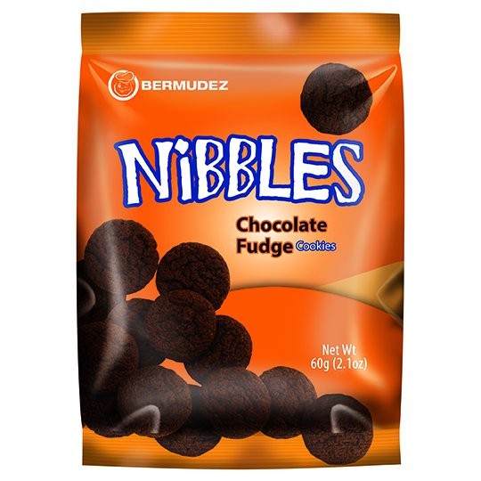 BERMUDEZ NIBBLES CHOCOLATE FUDGE 60g