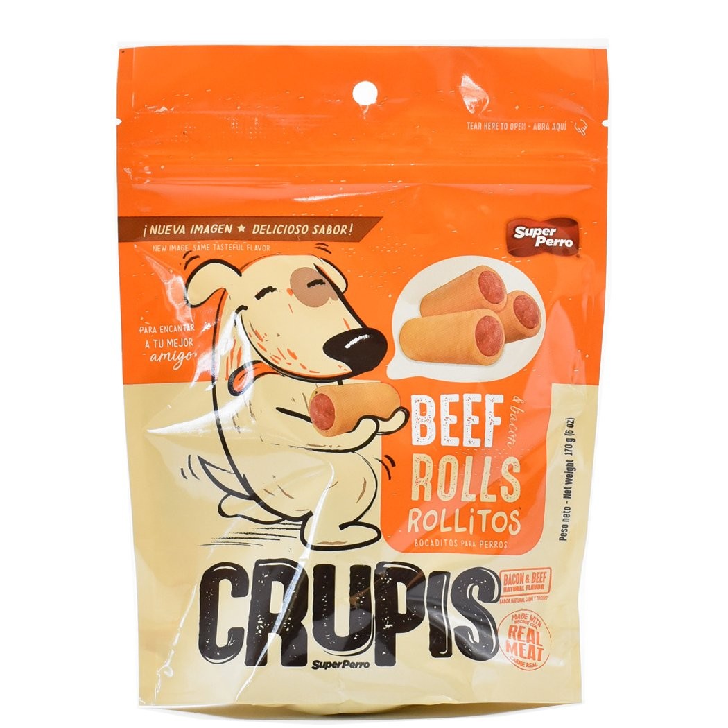 CRUPIS BEEF ROLLS 170g
