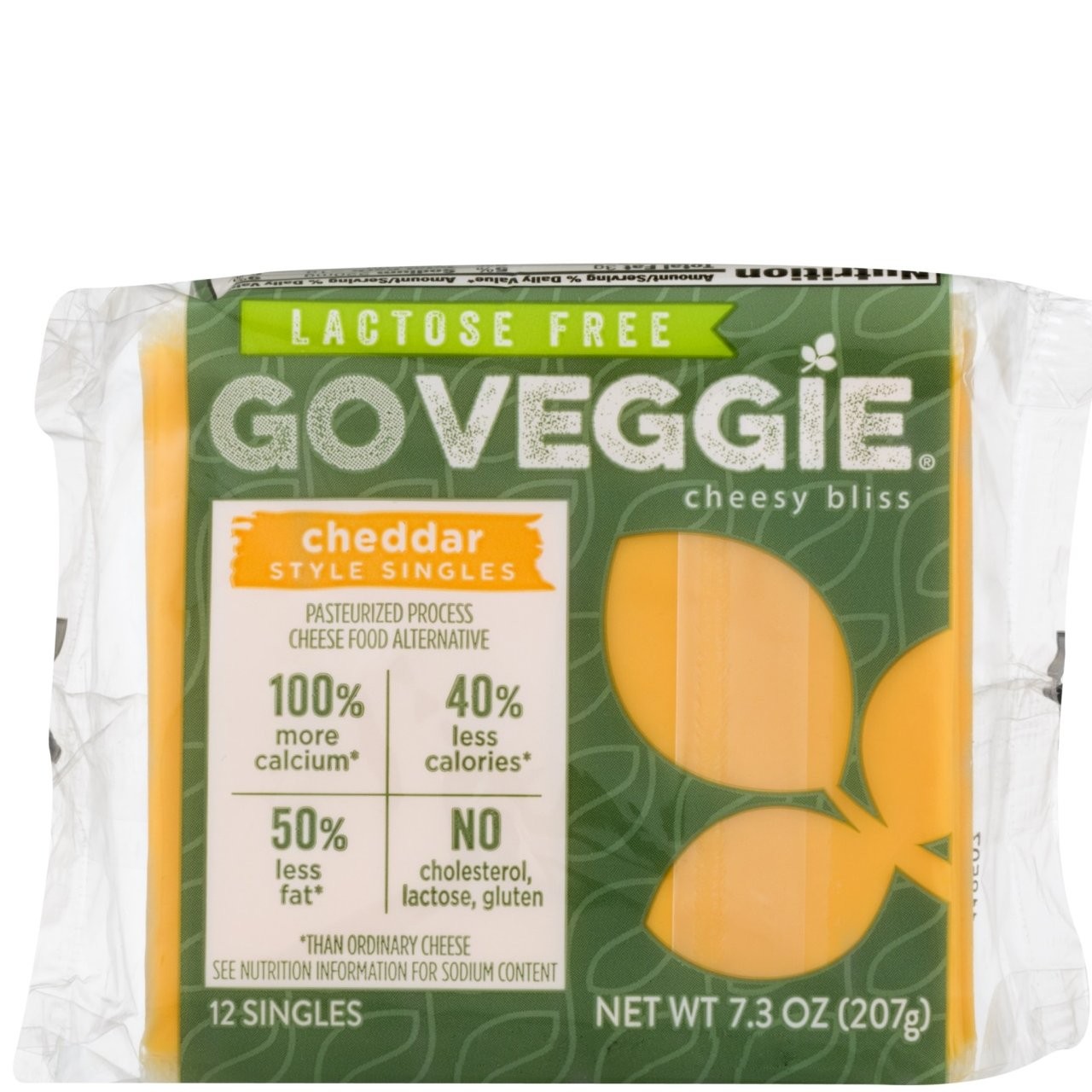 GALAXY VEG CHEDDAR SLICE 8oz