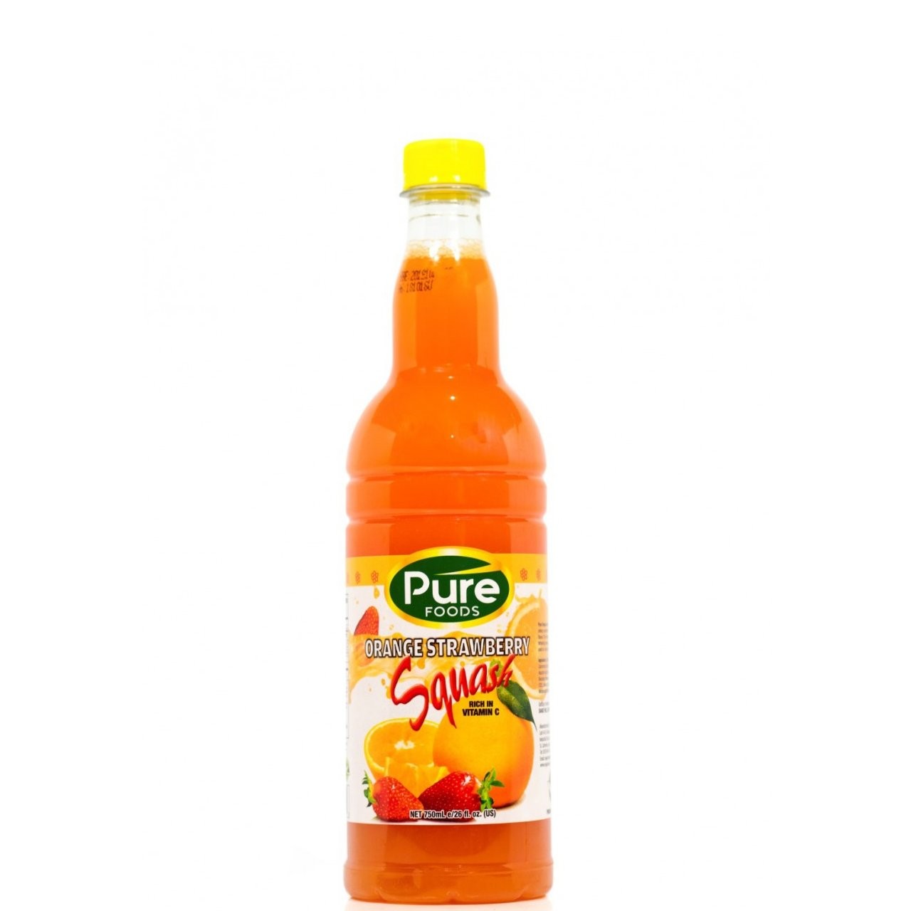 PURE SQUASH ORANGE STRAWBERRY 750ml