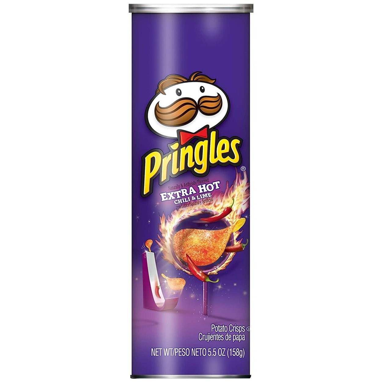 PRINGLES EXTRA HOT CHILI 158g