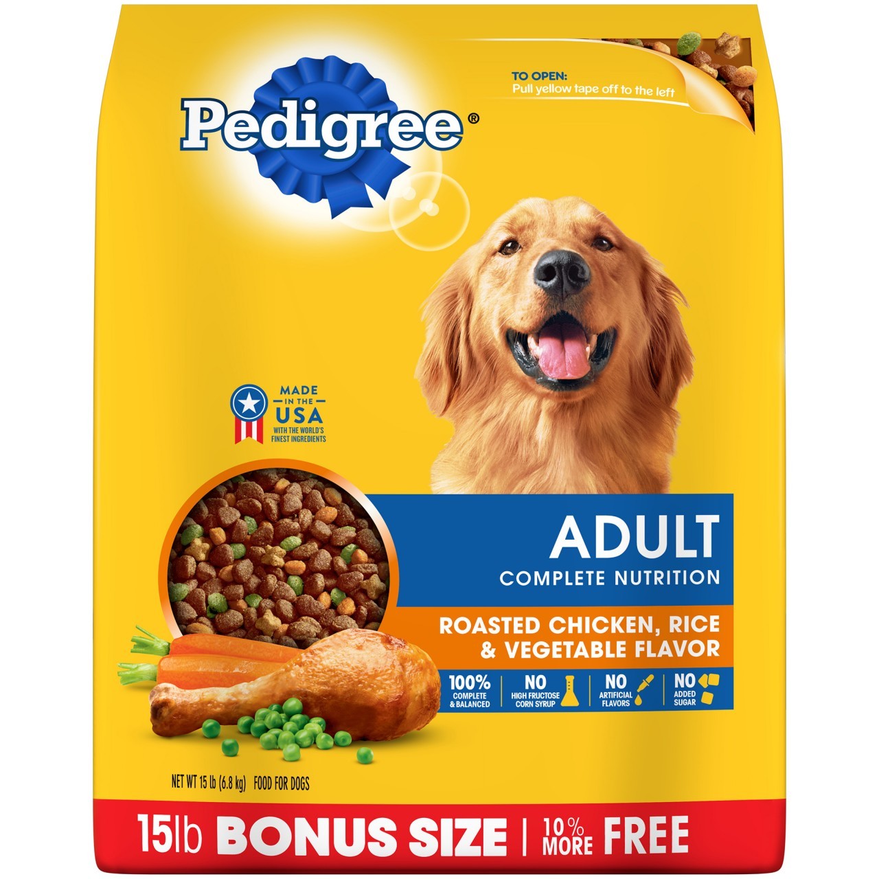 PEDIGREE ADULT COMP NUTRITION BONUS 15lb