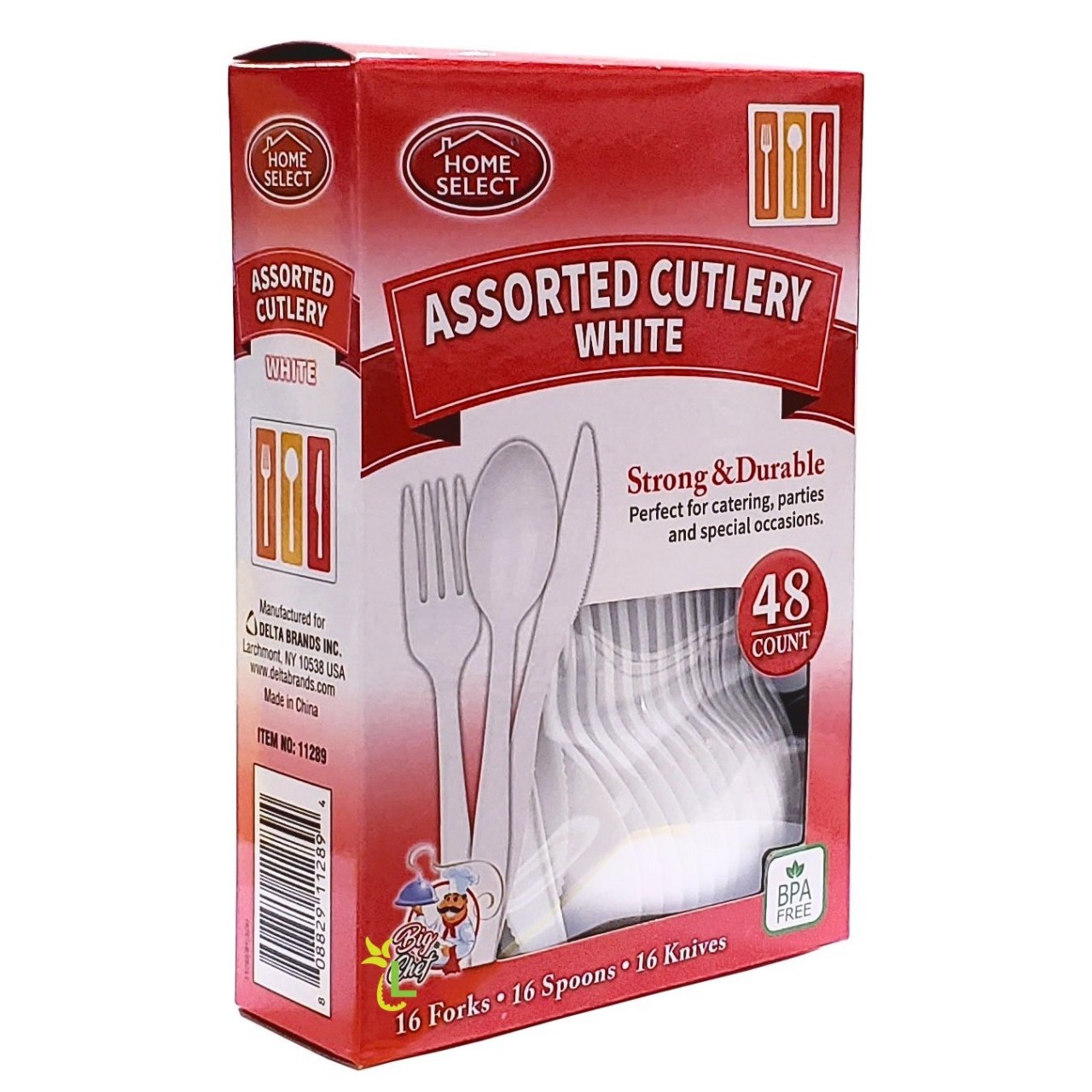 HOME SELECT ASSORTED CUTLERY 48s