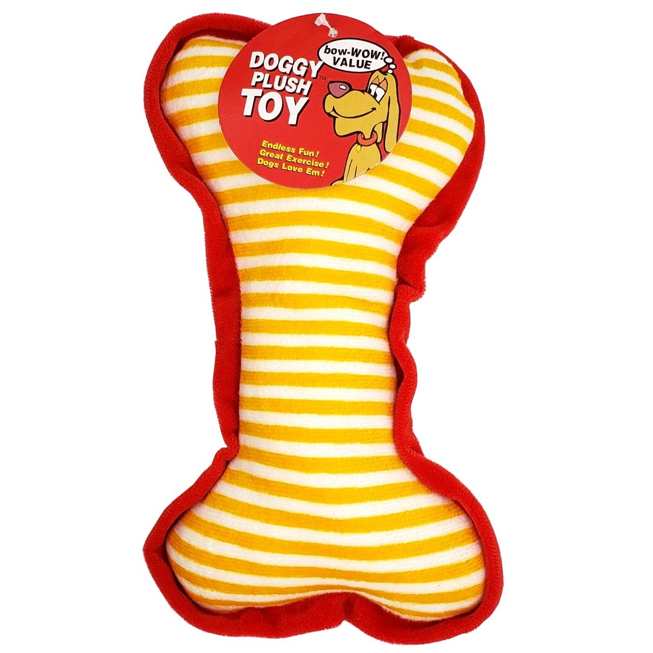 BOW-WOW VALUE DOG TOY PLUSH BONE 1ct