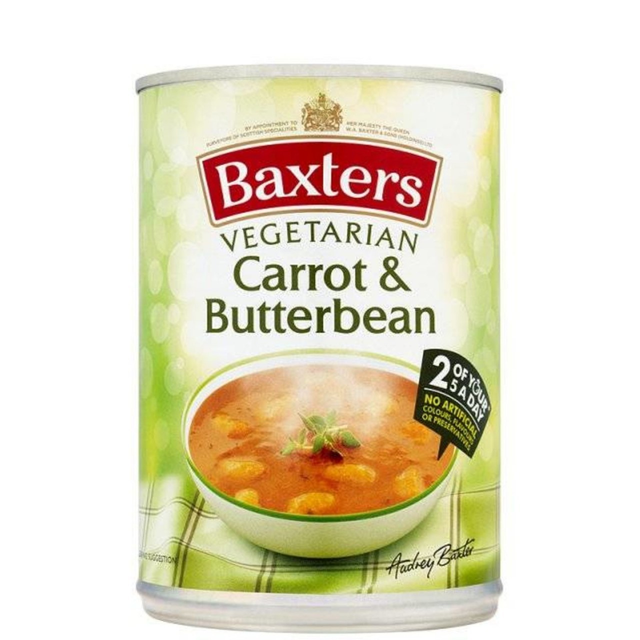 BAXTERS SOUP CARROT BUTTER BEAN GF 400g