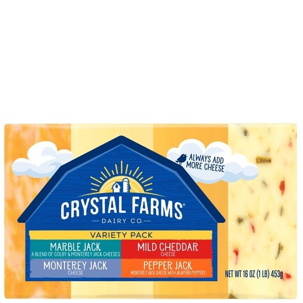 CRYSTAL FARMS VARIETY PACK BLK 16oz