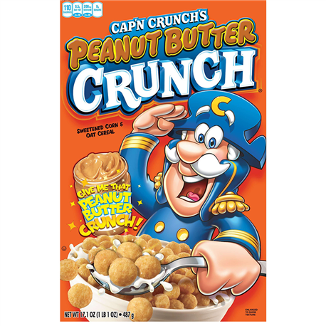 QUAKER CAPN CRUNCH P/NUT BUTTER 12.5oz