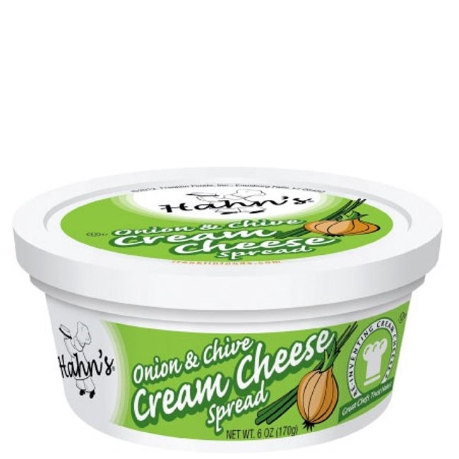 HAHNS CREAM CHEESE ONION CHIVE 6oz