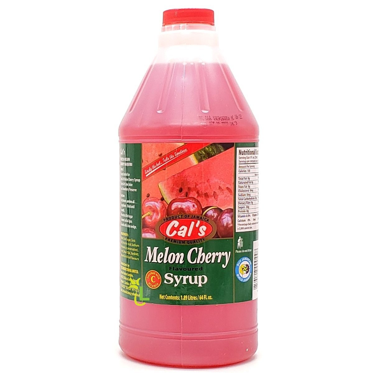 CALS SYRUP MELON CHERRY 1.89L