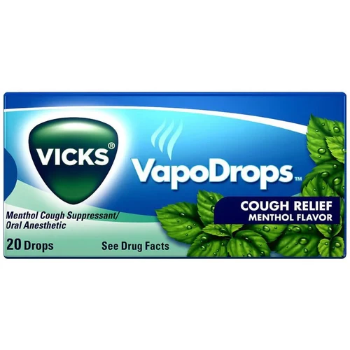 VICKS COUGH DROPS MENTHOL 20s