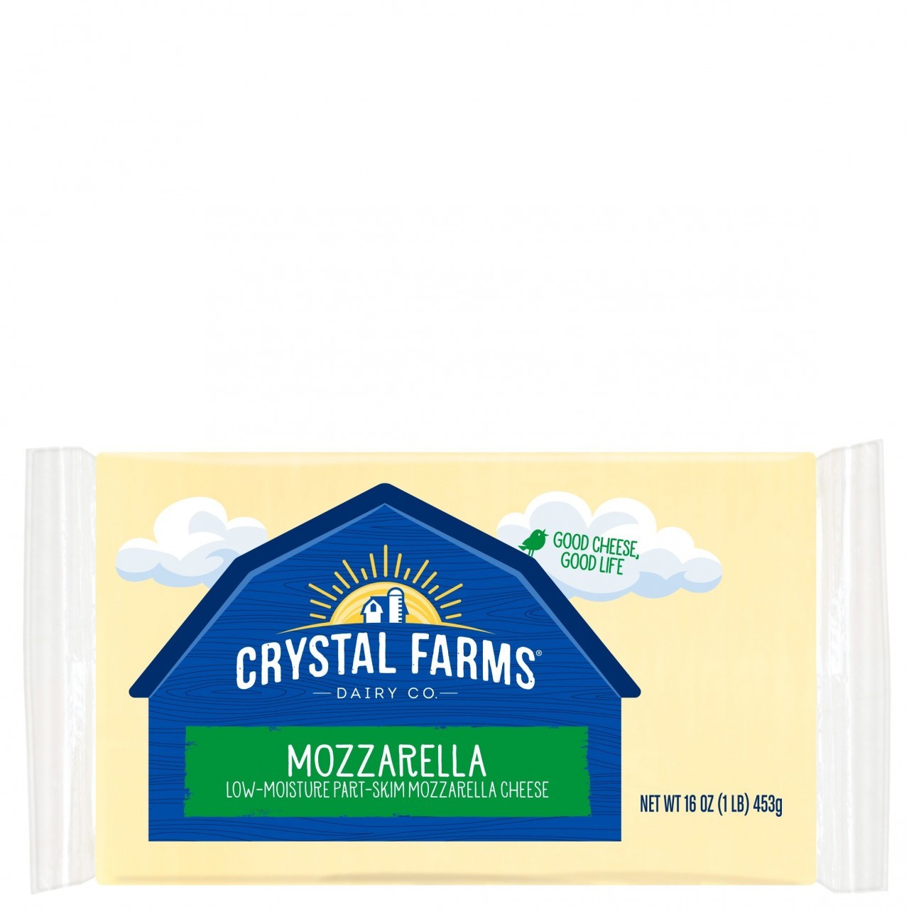 CRYSTAL FARMS MOZZARELLA BLK 16oz