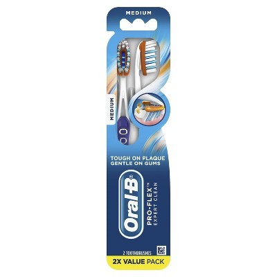 ORAL-B PRO T/BRUSH HEALTH ADV MED 2s