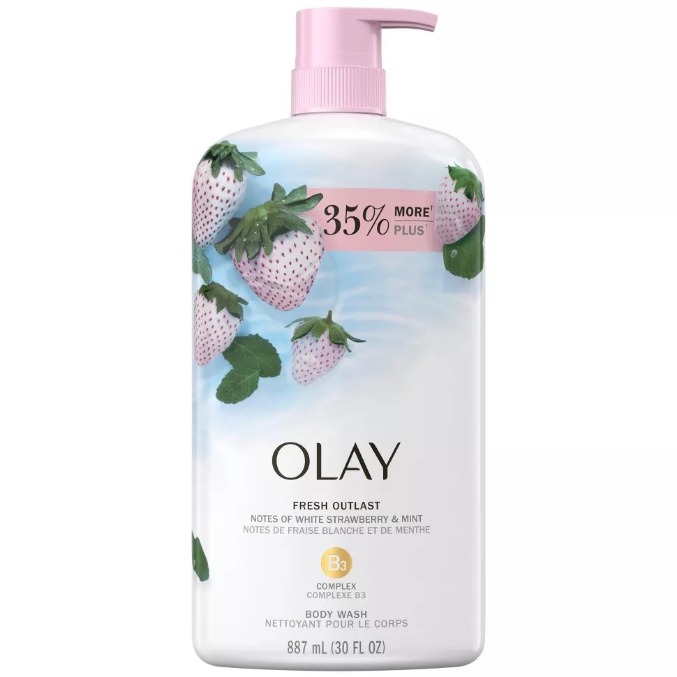 OLAY BODY WASH STRAWBERRY MINT 30oz