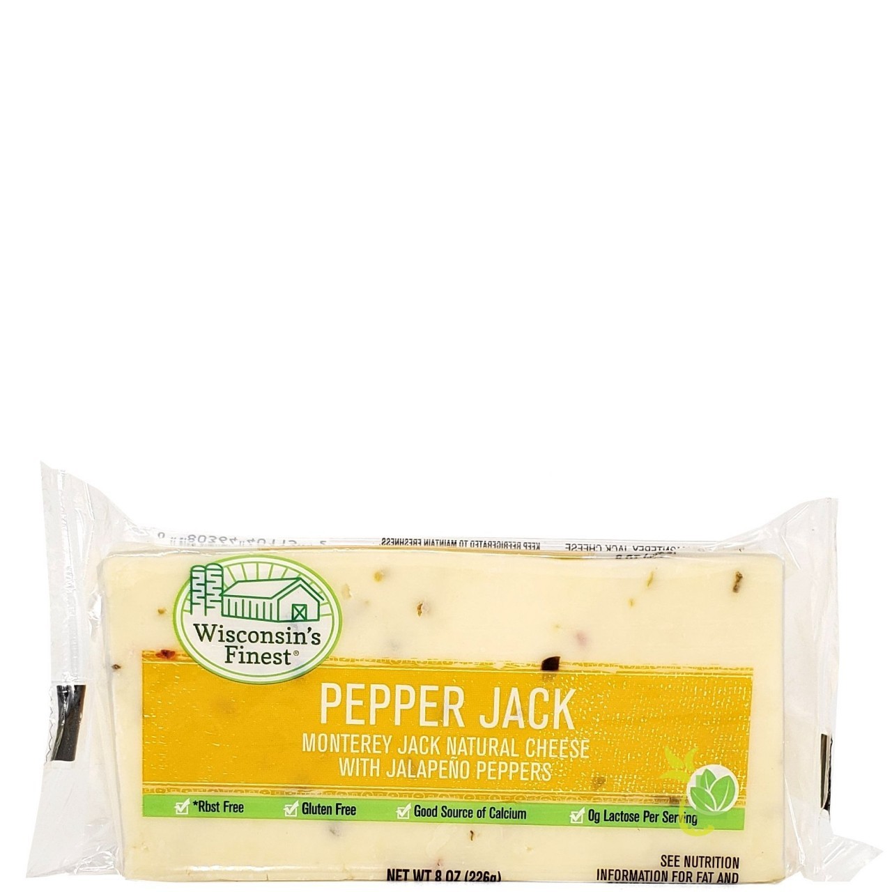 WISCONSIN FINEST CHUNK PEPPER JACK 8oz