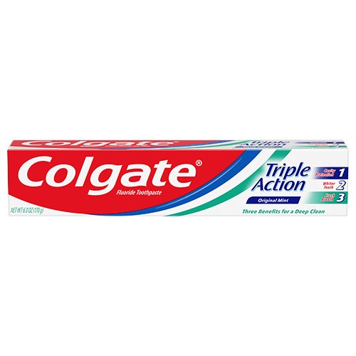 COLGATE TRIPLE ACTION TOOTHPASTE 170G (6oz)