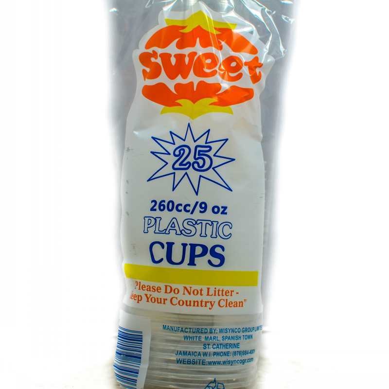 SWEET PLASTIC CUPS 90Z (25s)