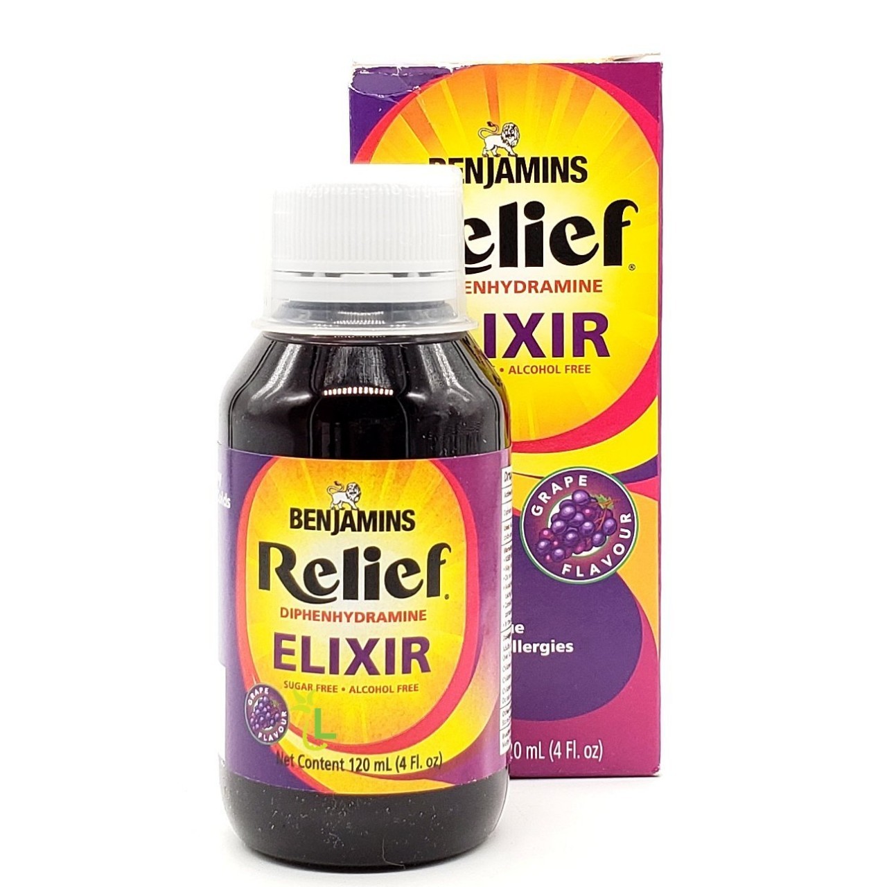 BENJAMINS DPH ELIXIR GRAPE SF 4oz