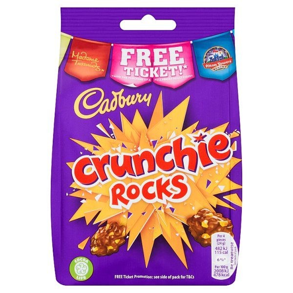 CADBURY CRUNCHIE ROCKS 130g