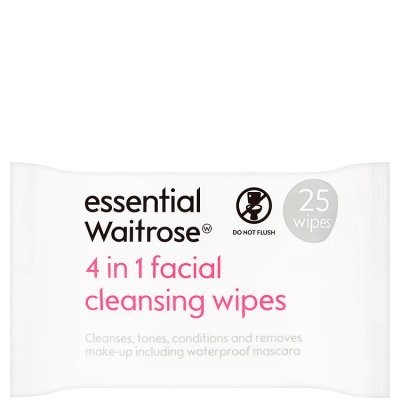 WAITROSE WIPES FACIAL 4in1 25s